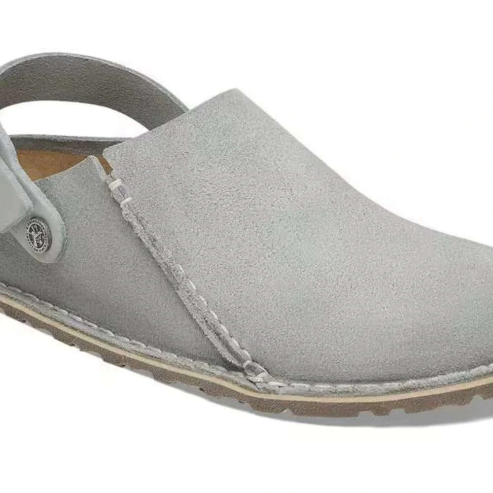 Birkenstock Gray Suede Mules - Picture 4 of 6